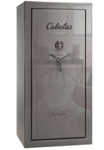 Cabela's Signature Mechanical Lock 25-Gun Safe has 11-gauge steel construction and 75-minutes of fire protection