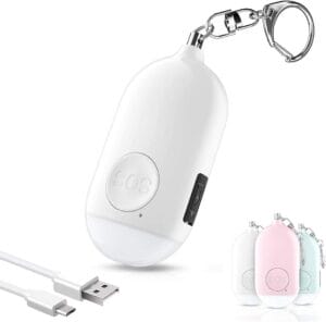 Kimfly Safesound Personal Alarm is rechargable