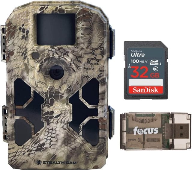 Stealth Cam 2022 G42NG 32MP Trail Camera comes with a card reader