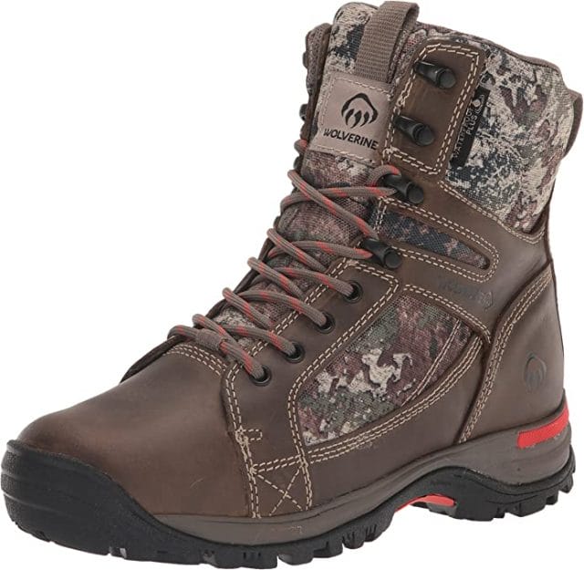 WOLVERINE Men's Sightline Waterproof Insulated Mid Calf Boot's outsole is made of thick rubber, complete with cleat style traction studs