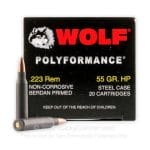 image of Wolf WPA Polyformance Ammo 55 Grain HP
