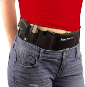 The ComfortTac Ultimate Belly Band Gun Holster will accommodate a wide range of guns, but is especially well suited to the Glock 42
