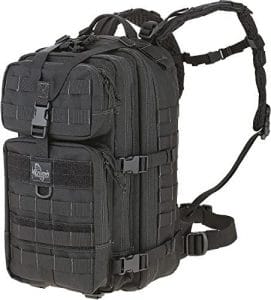 The Maxpedition Vulture II Maxpedition Falcon-III Backpack comes installed with a MOLLE grid system on the back