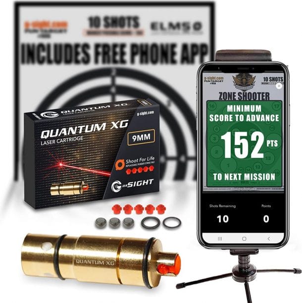 image of Quantum XG Dry Fire Laser Training Cartridge System for 9MM