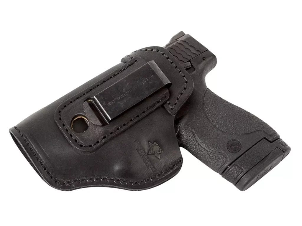 image of Relentless Tactical “The Defender” Leather IWB Holster