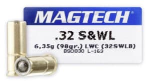 32 S&W Long - 98 Grain Lead Wadcutter - Magtech
