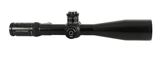 The SCHMIDT . BENDER PM II 5-25x56 DT Riflescope Gen2XR DT reticle and turret system are designed for long-range shooting and offer precise adjustments. 