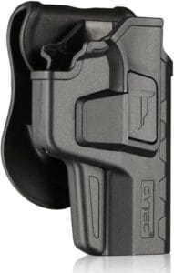 The CYTAC OWB Holster for Beretta APX allows you to customize the level of retention on your firearm for a secure fit
