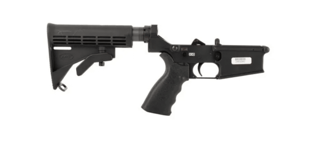 Lewis Machine & Tool Complete Lower Receiver is compatible with a wide range of stocks and pistol grips.