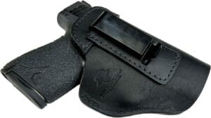 The Relentless Tactical The Defender Leather IWB Holster is available in both right- and left-hand models