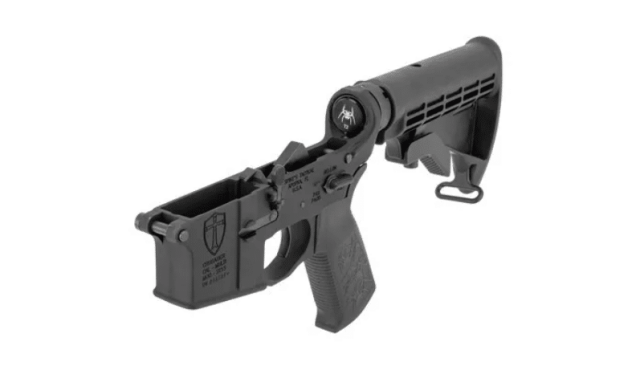 Spike's Tactical Crusader AR-15 Complete Lower Receiver is made from 7075 T6 aluminum