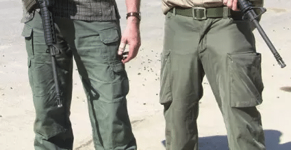 Men wearing tactical pants