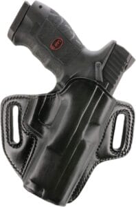 The Galco Concealable Belt Holster for Sig-Sauer P226 is constructed with a two piece design that contours with the body