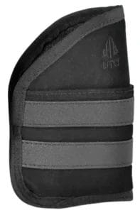 The UTG Ambidextrous Pocket Holster with a pocket for ID, credit cards, or cash