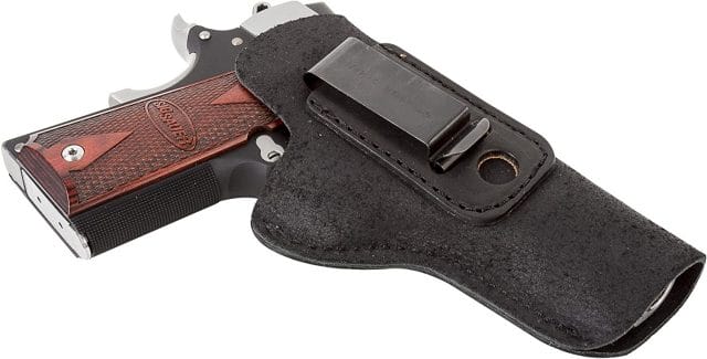 The Ultimate Suede Leather IWB is a holster built specifically for IWB carry of the Kimber 1911