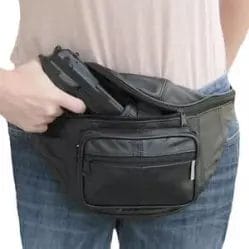 fanny pack with gun