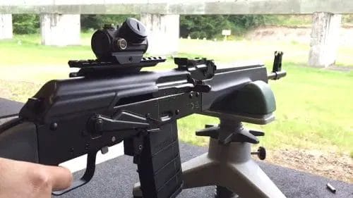 saiga 223 with bushnell trs25 on the range|