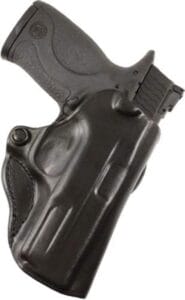 The Desantis Mini Scabbard Sig P938 Holster features an adjustable retention screw