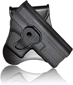 The Tactical Hard Shell Paddle Sig P229 Pistol Holster by Cytac offers active retention for additional security