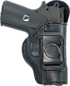 The Maxx Carry IWB Leather Kimber Holster provides excellent retention, while still remaining easy to draw