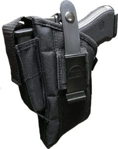 The Sig Sauer 1911 Holster with Laser or Tac Light is a universal, ambidextrous, belt/clip on holster