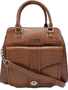 The Women's Faux Leather Gun Concealed Carry Purse is a functional crossbody concealment purse