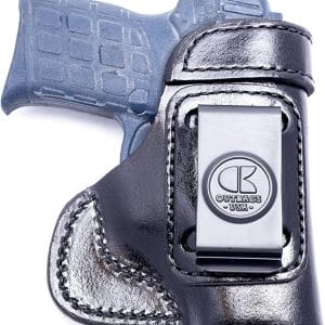 OUTBAGS USA Leather IWB Conceal Carry Gun Holster for Kel-Tec PF-9