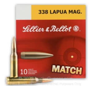 338 Lapua Magnum Match Grade Ammo by Sellier & Bellot